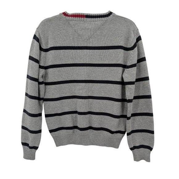 Vintage Y2K Tommy Hilfiger Preppy Knit Sweater Women Size XL Academia Heritage - Picture 2 of 10